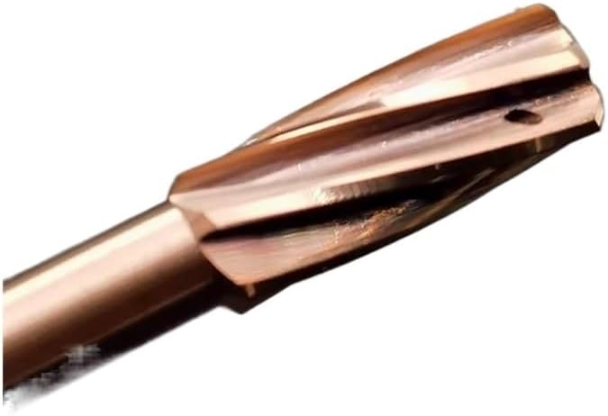 Carbide Reamer Internal Cooling Coated Tungsten Steel Spiral Flute H7 CNC Machine Hole Drilling Tool for Metal Steel Alloy(6xD6x12x75-4T)