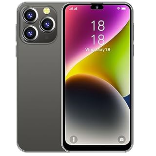 McMgc Mc15Px Téléphone Portable Débloqué, 6,3 Pouces Waterdrop Android 9.0 Smartphone Pas Cher, 16Go ROM/128GB Extensible, Dual SIM, Face ID,3850mAh Batterie (Black)