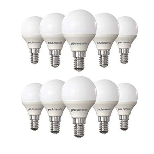 paul russells LED Light Small Edison Screw E14, 60w Equivalent, 6.5W 806LM LED Bulbs, 6500K Bright Daylight