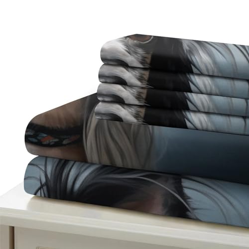 Housse de couette 200x200 chien chinois fermeture éclair anti-glisse - 6