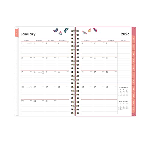 BLUE SKY 2023 Weekly and Monthly Planner, January - December, 5" x 8", Frosted Cover, Wirebound, Fly By (140196) - Image 3