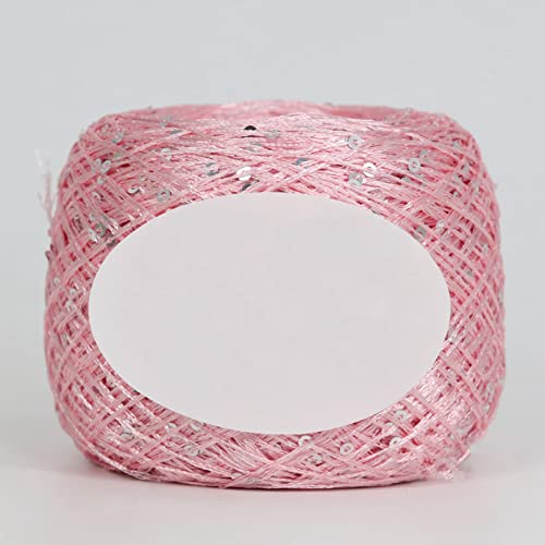 700M 100G Polyester Sequins Additional Thread For Crocheting Hand Knitting Yarn Fancy Yarn Metallic Sparkle Yarn #TOP25