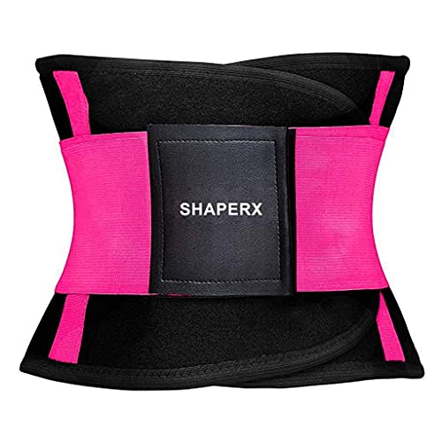 Shaperx SZ8002-ROSE-L Women Waist Trainer Eraser Belt Tummy Control Waist Trimmer Slimming Belly Band Shaper thumb #1