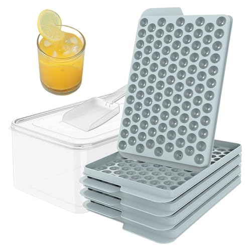 Bandejas Mini Para Hielo - Moldes 3 Niveles Para Hielo De Cóctel | Liberación Fácil Molde 104 Cubos Para Bebidas Frías Reuniones Familiares Cócteles Whisky