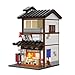 CaDA Japanese Style Street View - lzakaya Building Block Set C66019W with Lights, 1195PCS Modular Building Idea Gift for Teens Adults