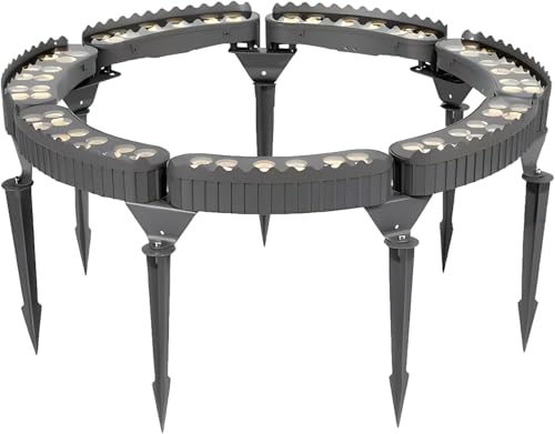 ZYGPH Focos LED para Exteriores, Luces para Palmeras, Luces de bajo Voltaje para Anillos de árboles, IP65, Resistentes a la Intemperie (luz Amarilla, Paquete de 7) (luz cálida: 8)