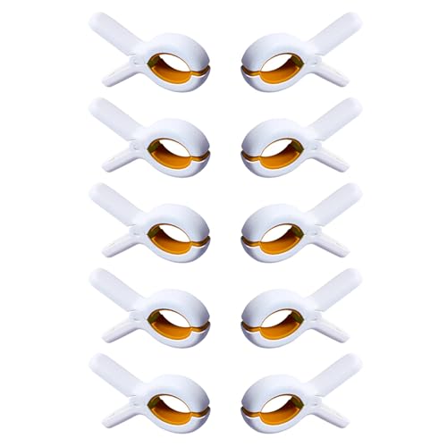 Lot de 10 pinces à serviettes pour chaises longues de plage, grandes pinces à linge sans...