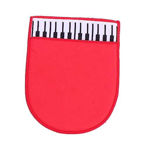 Totority Cleaning Cloth for Musical Instruments Ergonomic Piano Wipe Glove Soft Scratch Resistant Design for Polishing and Piano Guitar Flute and More