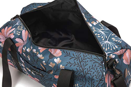 Jadyn 19” Barrel Womens Duffel/Gym/Weekender Bag (Navy Floral)2