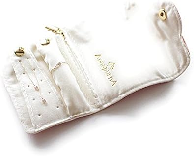 Amazon Co Jp トラベルポーチ アクセサリーポーチ ジュエリーポーチ ホワイト 小物入れ リングケース ホワイト ホーム キッチン