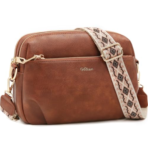 Image of Crossbody Bag for Women Vegan Leather Handbag Purse Anti Theft RFID