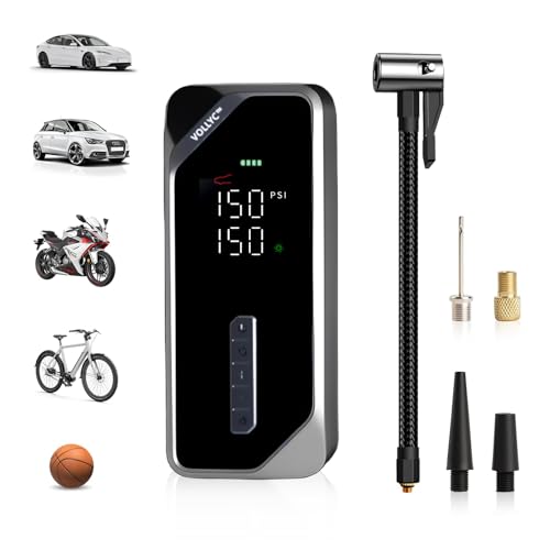 VOLLYC Car Tire Inflator Portable Air Compressor–150 PSI Tire...