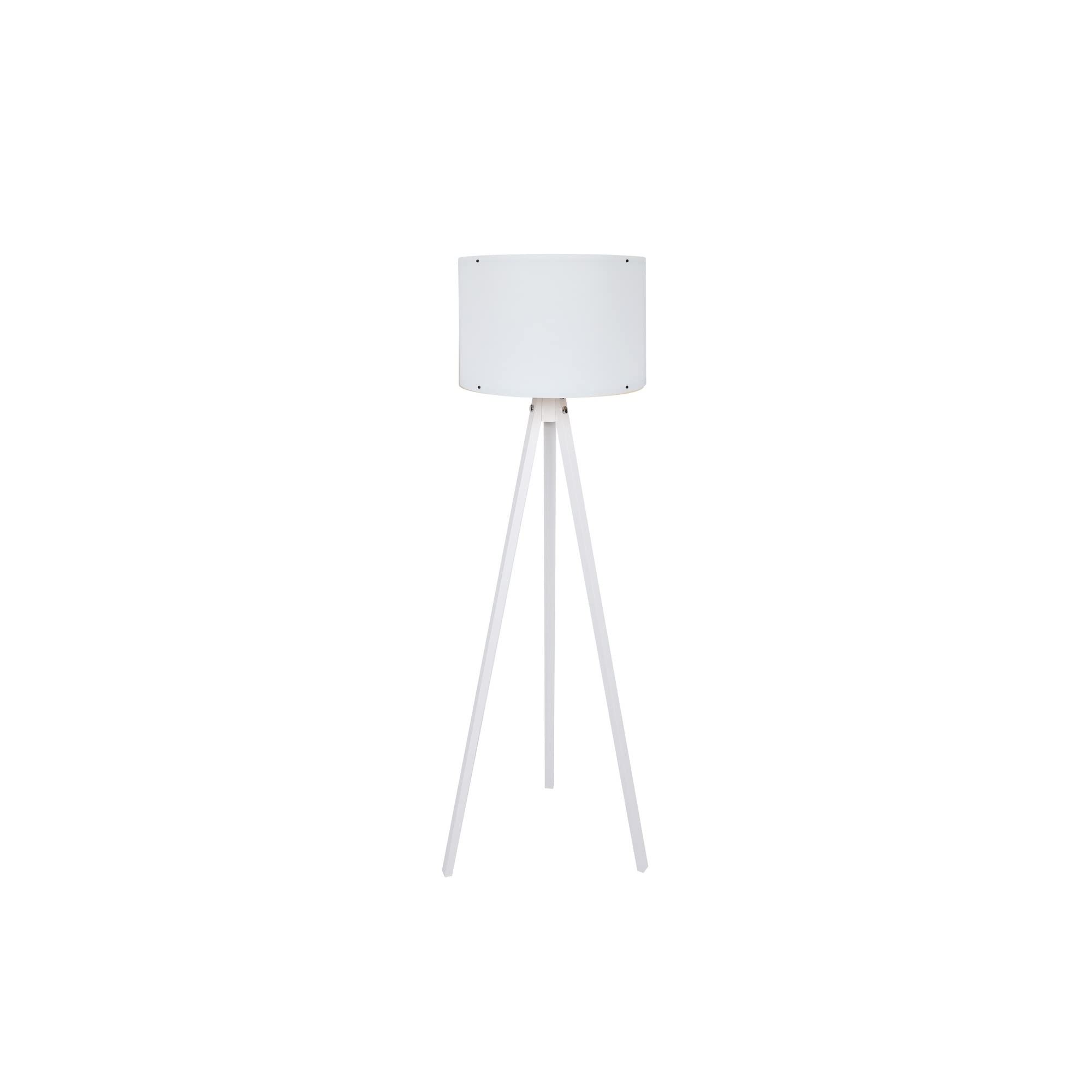 Lampadaire structure MDF gris blanc luminaire de salon moderne