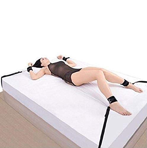 S&ḿ Straps Cuffs Bèd Rè'štråíǹts with Soft Comfortable and Adjustable Wrist Ankle Cuffs
