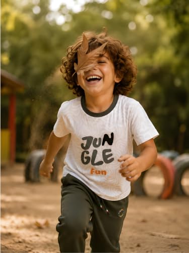 Image of Pilolo Kids Soft Cotton Lycra Pocket T-Shirt for Boys - (Combo Pack of 2)