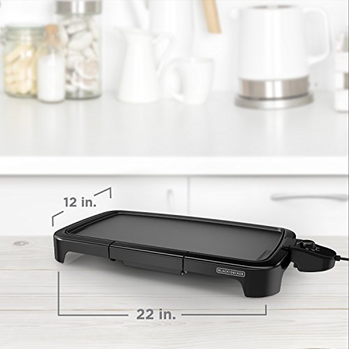 Black+Decker GD2011B Family Sized Electric Griddle, 20 x 11-Inch, Black by BLACK+DECKER - Image 7