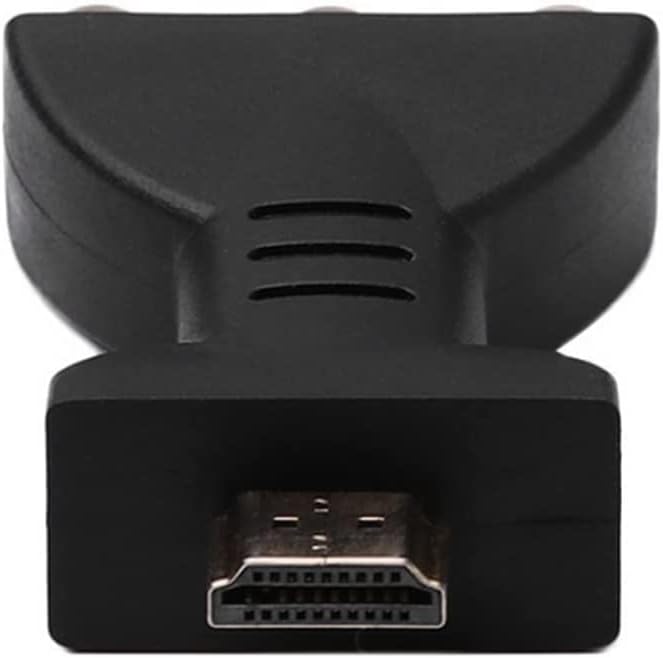 Hdmi to 3 RCA Adapter Portable Hdmi to Av Red White Yellow Hdmi to Av Converter Hd Hdmi to Av Converter Video Converter Adapter Durable Design