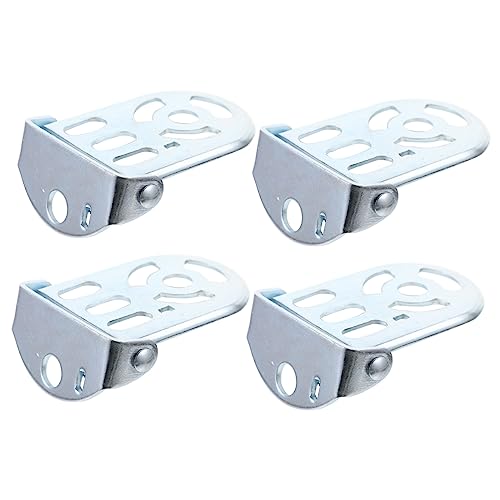 Unomor 2 Pairs Cycling Rear Foot Pegs Nonskid Metal Footrest Bike Backseats Stand Foldable Design Suitable for Mountain Bikes