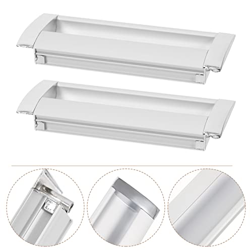 8 Peças Alça Escondida Alças Escondidas Da Porta Do Armário Puxadores De Portas Escondidas Puxadores