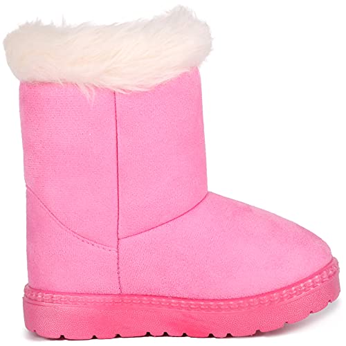Image of Femizee Girls Boys Warm Winter Boots Kids Outdoor Snow Boots(Toddler /Little Kid)