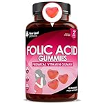 Folic Acid Pregnancy Gummies High Strength Folate Vitamins - Chewable Folic Acid Vegan Prenatal Vitamins for Women 400mcg, Vitamin B9 Prenatal Conception - Pregnancy Supplements, Real Fruit Juice