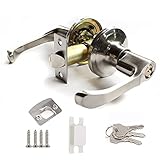 Türschloss mit positiv und negativ abschließbarem Schlüssel, wasserdichtem Edelstahlgriff und Messingschließzylinder, verwendet für Schlafzimmer, Bad, Außentür usw