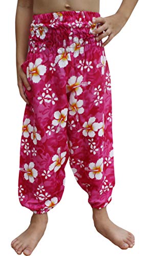 Image of Full Funk Rayon Smock Waist Child Lounging Comfortable Elephant Aladdin Pants