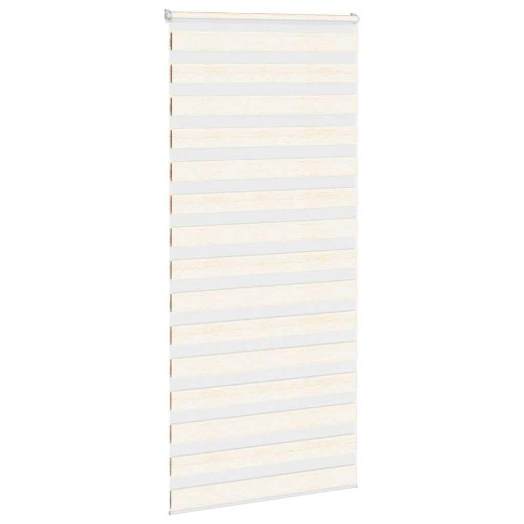 Store Jour Nuit 100x200cm, Store Enrouleur Zèbre Beige Marbré en Polyester, Rideau Tamisant et Occultant pour Salon et Chambre, Montage avec ou sans Perçage, Tissu 95,9 cm