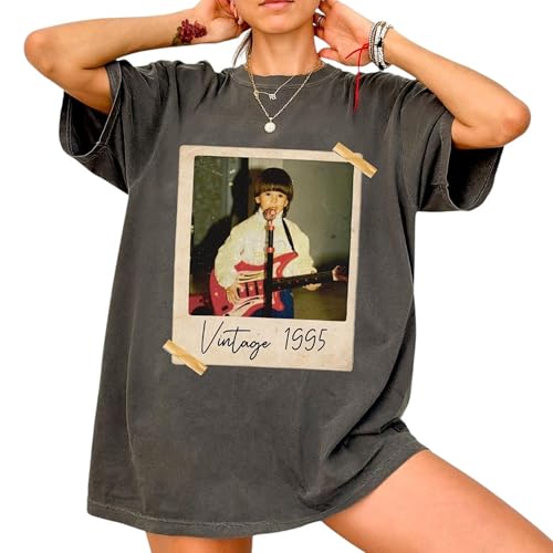 Custom Vintage 30th Birthday Photo and Year Shirt, Custom Shirt with Picture, Personalized 30th Birthday Gift Vintage Est 1995 Birthday Party Tshirt Multi