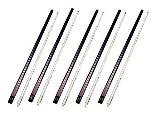 Pool Snooker Professional Half 1/2 Joint Cue Stick (Pack of 5 Pcs)