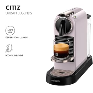 Nespresso Citiz Coffee Machine by De'Longhi for Original Coffee Pods, Italian Inspired Espresso, Quality Coffee, Starter Capsule Set Included, EN167.P, Pink