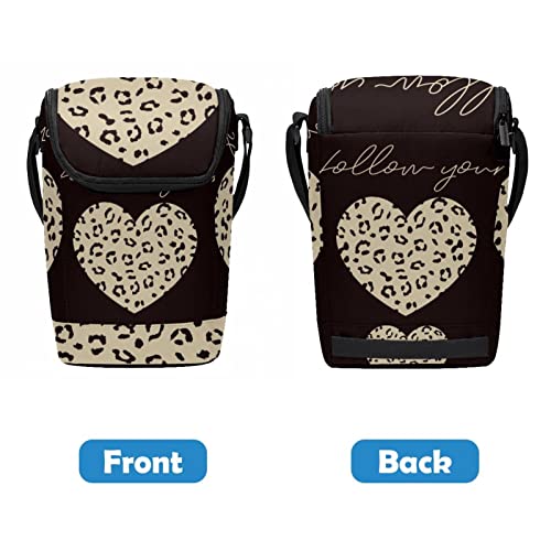 Bolsa de almuerzo con diseño de leopardo reutilizable e infantil 5