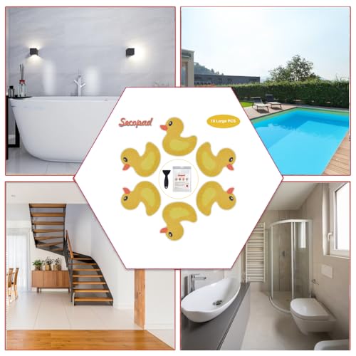Secopad Original 20 PCS Non Slip Bathtub Stickers, Adhesive Kids Anti Slip Decal Treads for Shower and Bath Tub with Premium Scraper, Each About 4.5" x 3.5" by Secopad - Image 7