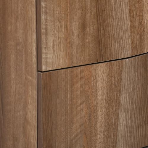 Image of Nilkamal Trixie Night Stand | Wooden Bed Side Table with 2 Drawers | Multipurpose End Table for Bedroom, Living Room | Oak