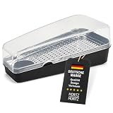 Moritz & Moritz Parmesanreibe mit Frischebox - Reibe und Aufbewahrungsbox in einem - sp&uuml;lmaschinengeeignet - f&uuml;r Parmesan und Hartk&auml;se - 18,1 x 9 x 6,8 cm