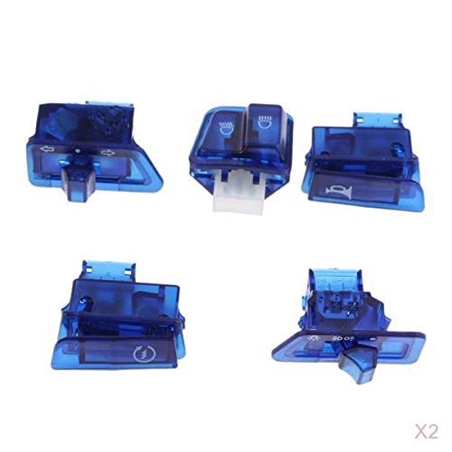 The Style Sutra 2 Sets Scooter Start Horn Turn Signal Headlight High Low Switch Housing Caps|Motors | Parts & Accessories | Apparel & Merchandise |2 Sets Switch Covers,Including:-image-38