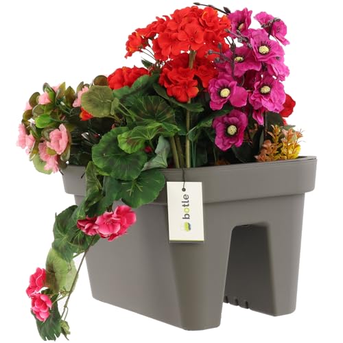 Botle Caja para balcón jardinera barandilla