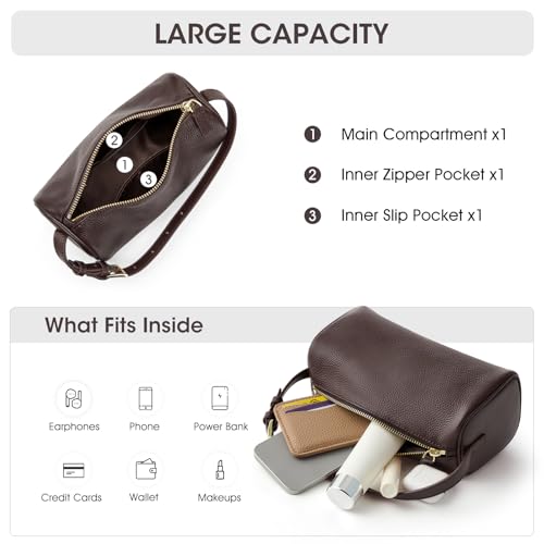 Image of Kattee Leather Crossbody Bags for Women, Crossbody Purses for Women, Small Hobo Bags with Adjustable Strap