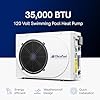 FibroPool Swimming Pool Heat Pump - FH135 35,000 BTU - for Above and Inground Pools and Spas - High Efficiency, All Electric Heater - No Natural Gas or Propane Needed