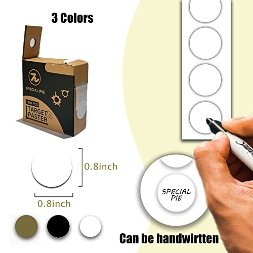 Special Pie Target Pasters For Shooting,0.8 Inch Round Target Stickers For Shooting And Marksmanship,Uspsa/Ipsc/Idpa Practice,1000 Per Box #TOP5