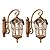 Zanritelit 17.1" H Gold Outdoor Wall Lights - Waterproof & Anti-Rust Aluminum Porch Light Wall Mount, Hammered Exterior Lighting Fixtures, Outside Wall Lantern for Patio, Doorway, Garden, 2 Pack