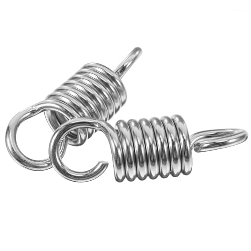 Veemoon Molla per Sedia a Dondolo Amaca 2 Molle in Metallo Ganci di Ricambio, 7 X 40 X 130 MM, per Oscillazione Confortevole in Spiaggia e Casa