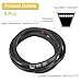 uxcell 3 Pack B112 Classic Wrapped V-Belt, 115