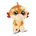 NICI The Original-Glubschis Dragon Yo 15 cm-Peluches Grands Yeux Scintillants-Doudou Duveteux pour Jouer et à câliner, Orange, 46933