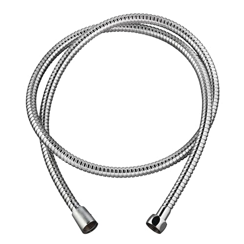 Wirquin 60720938 Flexible de douche 2m Métal Da en inox chromé à simple agrafage, chromé