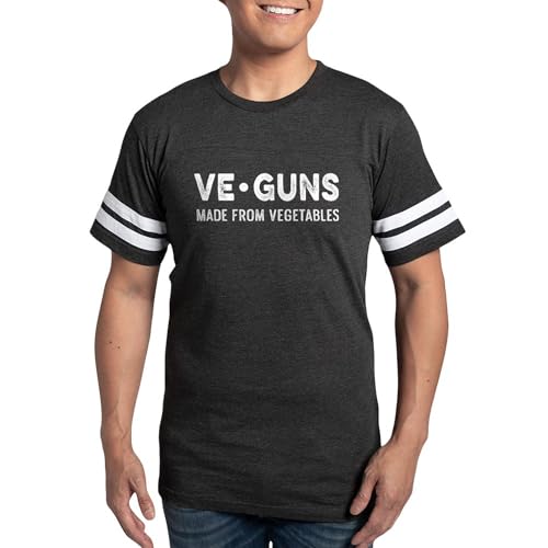 CafePress Veguns Vegetables Vegan Vegetarian Veganis T Shirt Men's Football T-Shirt Smoke Gray