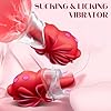 ZWFUN Brustwarzensauger mit 10 Zungenleckmodi + 10 Saugmodi Klitoris Stimulationsgerät Nippelvibrator Zungenvibrator Bruststimulatoren Vibratorsets Brustwarzen Massager Sexspielzeug für Frauen #3