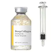 Silk Peptide Intensive Lifting Ampoule, Deep Collagen Serum, Anti-Aging, Hydrating, Wrinkles, Fine Lines, Radiance for Face Skincare, 1.01 Fl Oz / 30ML