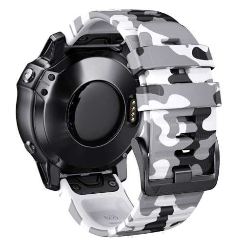 Bracelet silicone de rechange 26mm compatible Garmin Forerunner 955 et 945 - 3
