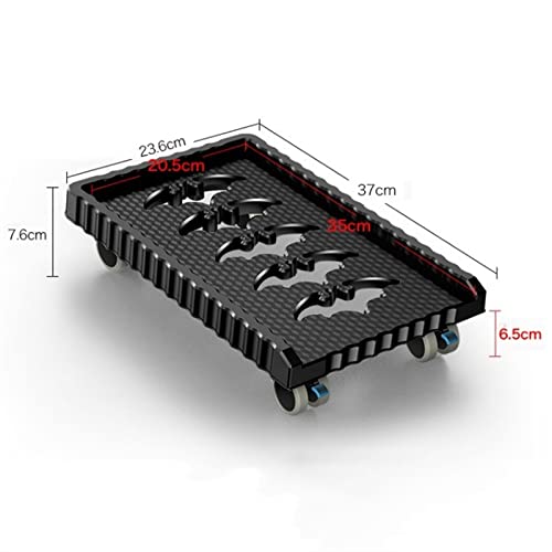 Soporte para torre de PC, carrito móvil para CPU, soporte de piso con ruedas rodantes, soporte para caja de PC de escritorio compatible con la mayoría de PCs gamer bajo escritorio (blanco) miniatura 2